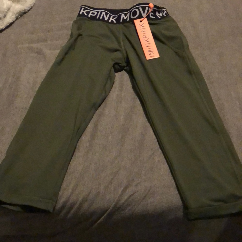 Mink pink yoga pants size XS NWT